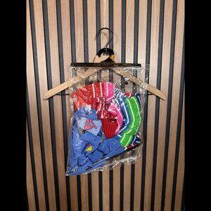 Nightmare Killer Doll Costume Set S / M Womens Chucky Skirt Universal City 3 Pc